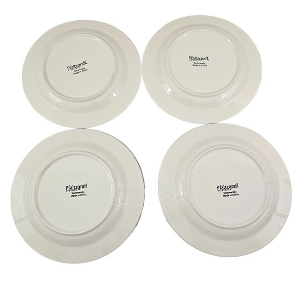 Pfaltzgraff Sommersby Strawberry 8.5”Stoneware Salad Luncheon Plates Set of 4 - Picture 9 of 16